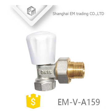 EM-V-A159 Male union lock shield brass Radiator thermostatic angle valve DN15